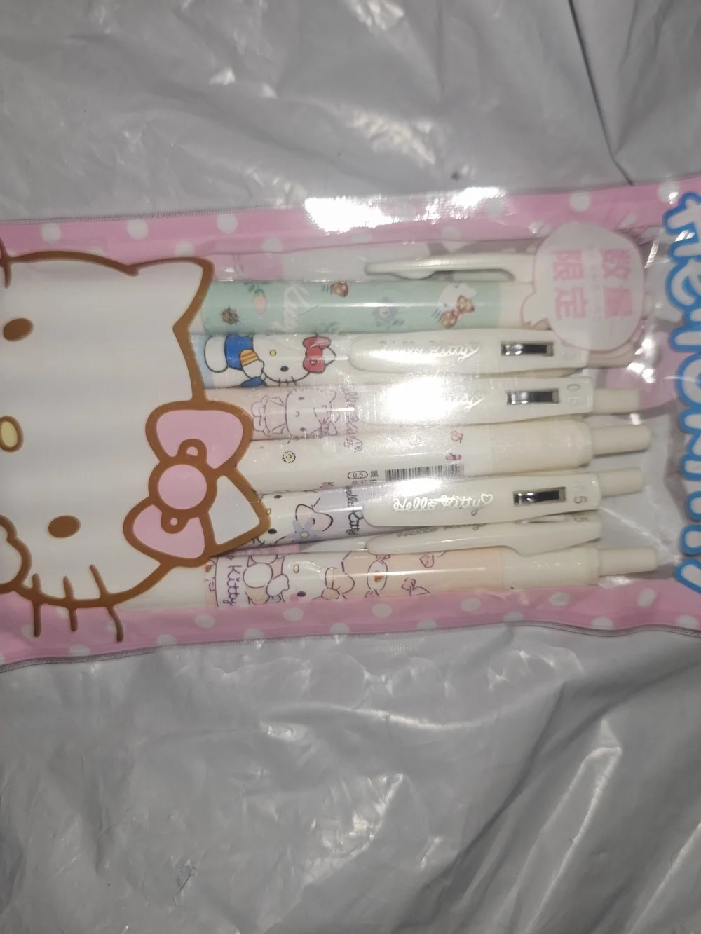 Hello Kitty Gel Pen Set - Pastel Character Design
